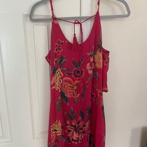 Xhilaration Fuchsia Floral Dress. Size S.